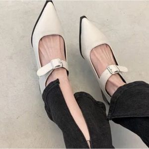 Funky Mary Jane’s chunky heels